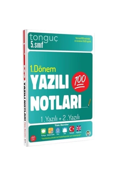 Tonguç Yayınları Tonguç 5. Sınıf Yazılı Notları 1. Dönem 1. 2. Yazı ürün görseli 1