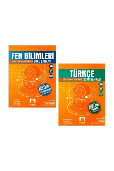 Mozaik Yayınları Mozaik 8. Sınıf Fen Bilimleri Ve Türkçe Soru Bankası Seti Yeni ürün görseli 1