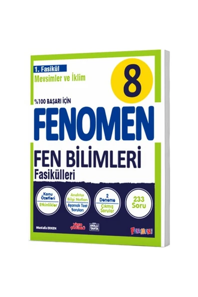 Fenomen Yayıncılık Fenomen Yayınları Fenomen 8 Fen Bilimleri 1.2.3.4.5.6 Fasikül - Resim 2