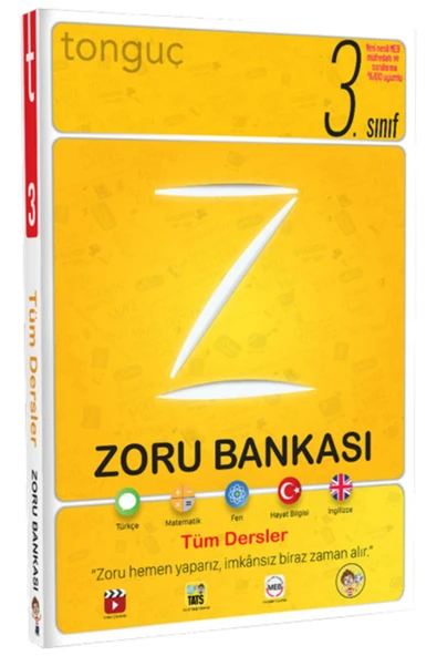 Tonguç Yayınları Yeni Baskı 3. Sınıf Tüm Dersler Zoru Bankası ürün görseli 1