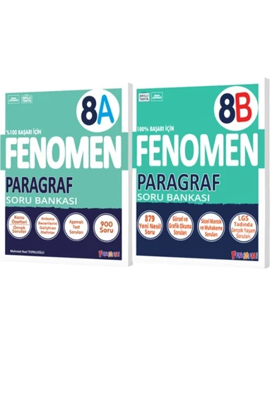 Fenomen Yayıncılık FENOMEN 8.SINIF LGS PARAGRAF A-B SORU BANKASI ürün görseli 1
