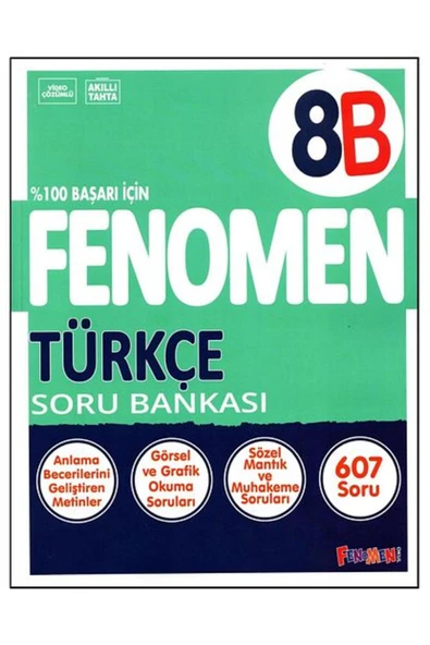 Fenomen Yayıncılık Fenomen 8. Sınıf Lgs Türkçe Soru Bankası (B) ürün görseli 1