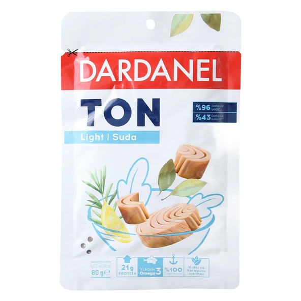 Dardanel Ton Balığı Lıght Poşet Suda 80 Gr