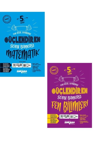 kitabın başkenti ankara yayıncılık Ankara 5. Sınıf Matematik Fen Bilimleri Güçlendiren Soru Bankası Seti Yeni 2021 ürün görseli 1