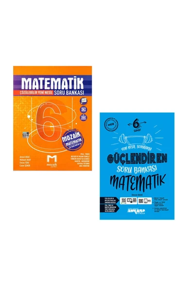 Mozaik Yayınları Mozaik 6. Sınıf Matematik Soru Bankası Ve Ankara Güçlendiren Matematik Soru Bankası ürün görseli 1