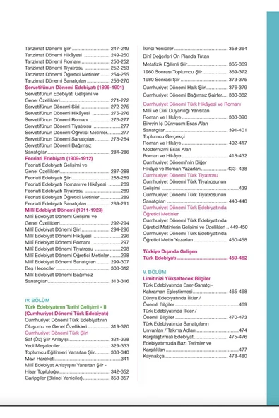 Limit Yayınları Limit Ayt Edebiyat El Kitabı - Resim 3