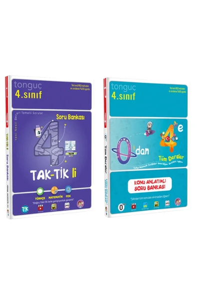 Tonguç Yayınları 4.sınıf Taktkli Soru Bankası Ve 0'dan 4'e Tüm Dersler Konu Anlatımlı Soru Bankası ürün görseli 1