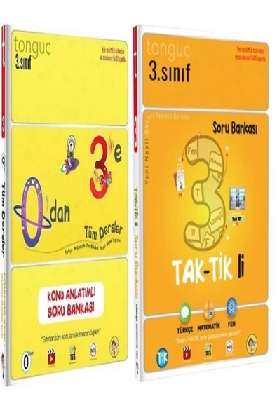 Tonguç Yayınları Tonguç Akademi 3.Sınıf Taktikli Soru Bankası ve Konu Anlatımı Seti ürün görseli 1