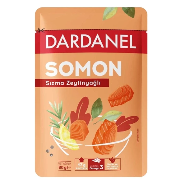Dardanel Sızma Zeytinyağlı Somon Poşet 80 Gr