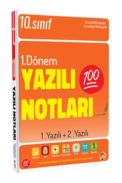 Tonguç Yayınları 10. Sınıf Yazılı Notları 1. Dönem 1 Ve 2. Yazılı Güncel ürün görseli 1