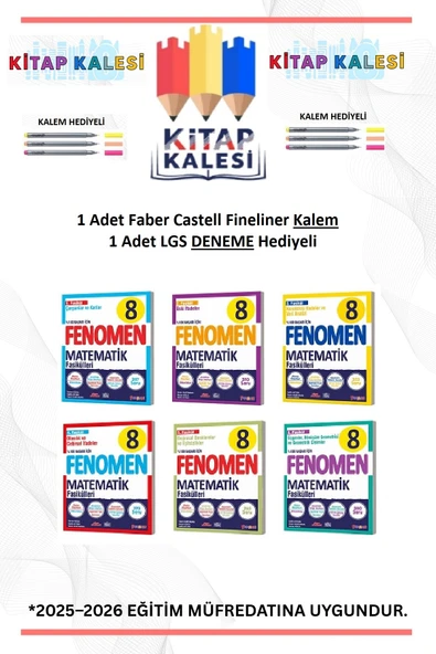 Fenomen Yayıncılık Fenomen Yayınları 8. Sınıf Fasikül Set Matematik 2025 Güncel Baskı ürün görseli 1