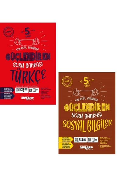 kitabın başkenti ankara yayıncılık Ankara 5. Sınıf Türkçe + Sosyal Bilgiler Güçlendiren Soru Seti 2 Kitap 2023 ürün görseli 1