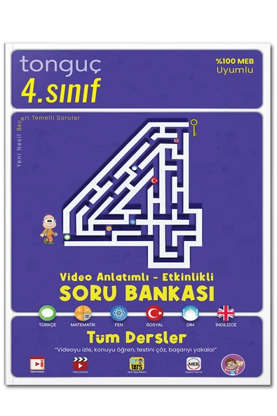 Tonguç Yayınları 4. Sınıf Tüm Dersler Video Anlatımlı - Etkinlikli Soru Bankası ürün görseli 1