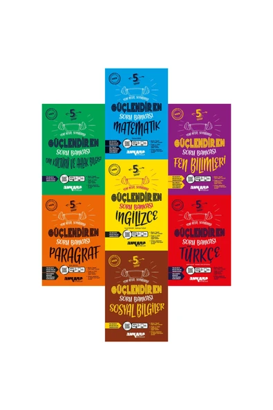 kitabın başkenti ankara yayıncılık 2025 YENİ 5.SINIF GÜÇLENDİREN 7'Lİ FULL SORU BANKASI SETİ ürün görseli 1