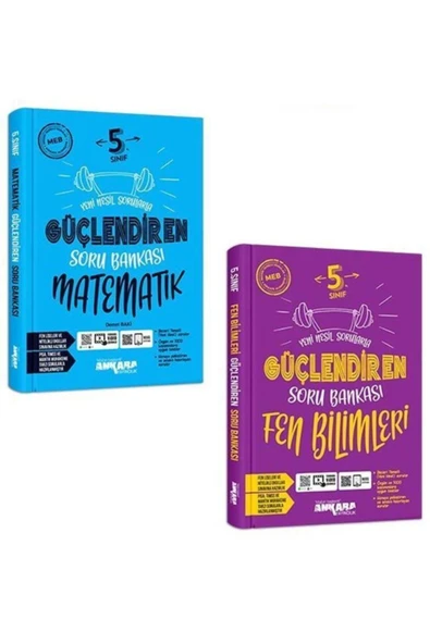 kitabın başkenti ankara yayıncılık Ankara 5. Sınıf Matematik Fen Bilimleri Güçlendiren Soru Bankası Seti Yeni 2021 - Resim 2