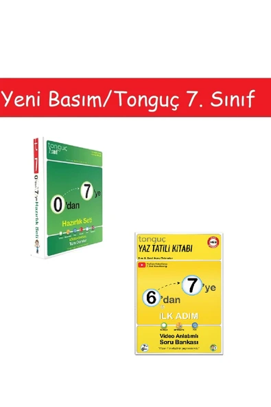 Tonguç Yayınları Tonguç 0'dan 7'ye Konu Anlatımlı Soru Bankası & 6'dan 7'ye Hazırlık Kitabı ürün görseli 1