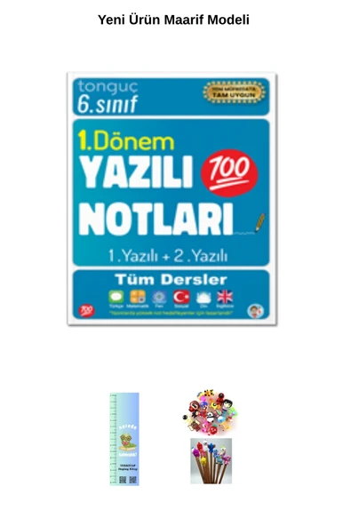 Tonguç Yayınları Tonguç 6. Zoru Tüm Dersler SB. ve 1. Dönem Yazılı Notları 2026 Maarif M.(Uzay A+Kalem B.+Mini D) - Resim 2
