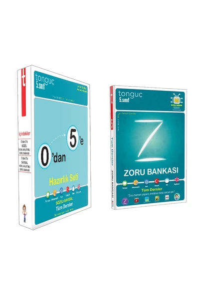 Tonguç Yayınları 5. Sınıf Konu Anlatımlı + 5. Sınıf Zoru Bankası ürün görseli 1
