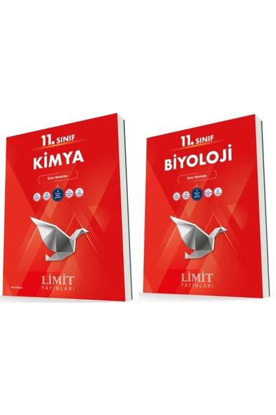 Limit Yayınları Limit 11. Sınıf Kimya + Biyoloji Soru Bankası Seti 2 Kitap ürün görseli 1