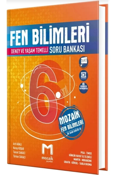 Mozaik Yayınları Mozaik Yayınları 6. Sınıf Fen Bilimleri Soru Bankası Ayraç Hediye ürün görseli 1