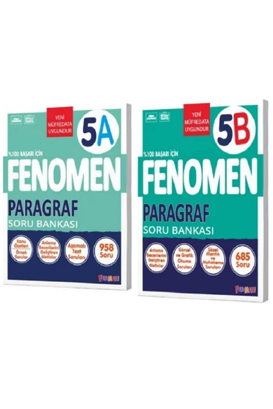Fenomen Yayıncılık FENOMEN YAYINLARI 5. SINIF PARAGRAF SETİ ürün görseli 1