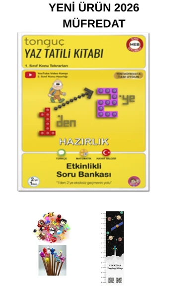 Tonguç Yayınları Tonguç 1'den 2'ye Hazırlık Kitabı YENİ ÜRÜN (UZAY A. + KALEM B. HEDİYELİ)2026 MAARİF MODELİ ürün görseli 1