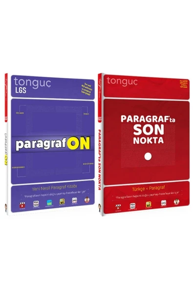 Tonguç Yayınları Tonguç - Lgs 8. Sınıf - Paragraf Denemeleri - Paragrafon Ve Parafrafta Son Nokta - 2 Kitap ürün görseli 1