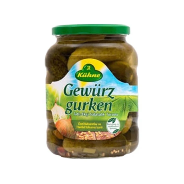 Kühne Salatalık Turşusu Gewürzgurken Alman Tipi 670 Gr