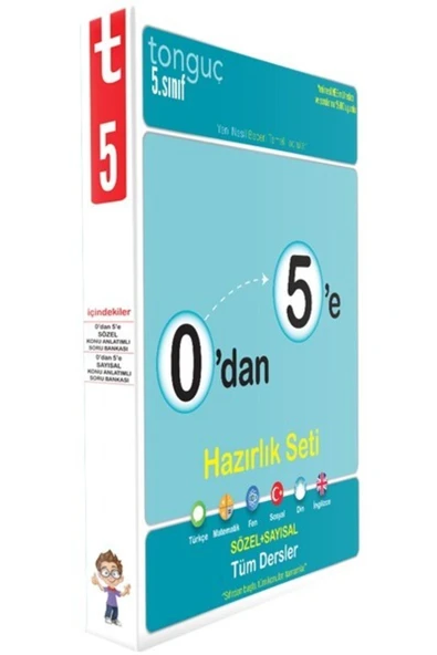 Tonguç Yayınları 0'dan 5'e Konu Anlatımlı Hazırlık Seti ( Sayısal - Sözel ) ürün görseli 1
