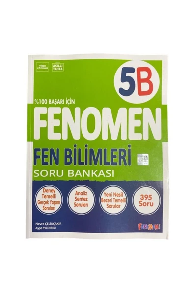 Fenomen Yayıncılık FENOMEN 5.SINIF FEN BILIMLERI (B) SORU BANKASI ürün görseli 1