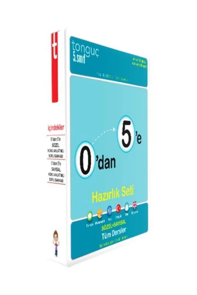 Tonguç Yayınları Tonguç 0’dan 5’e Hazırlık Seti Sayısal-sözel 2023-2024 ürün görseli 1