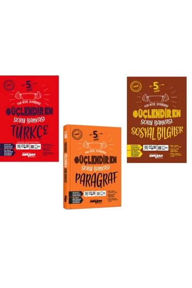 kitabın başkenti ankara yayıncılık Ankara 5. Sınıf Türkçe Paragraf Sosyal Güçlendiren Soru Seti 3 Kitap 2024 ürün görseli 1