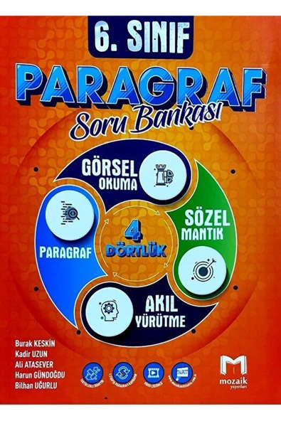 Mozaik Yayınları 6. Sınıf Paragraf Soru Bankası / Kolektif / Mozaik Yayınları / 9786257870375 ürün görseli 1