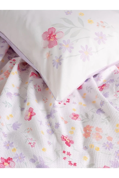 Cotton Box Estiva Çift Kişilik Pike Takımı Winsome Lila - Resim 3