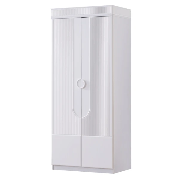 Flora Çocuk Odası Takımı, Flora Yavrulu Karyola, Vira 4 Kapaklı Dolap, Kitaplık - Beyaz - Resim 4