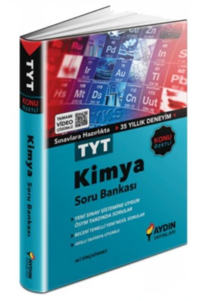 Aydın Yayınları Aydın Tyt Kimya Konu Özetli Soru Bankası-yeni ürün görseli 1