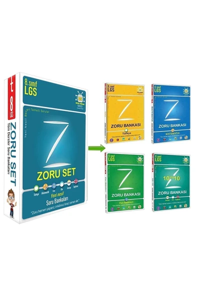 Tonguç Yayınları 8. Sınıf Zoru Bankası Tüm Dersler Seti ürün görseli 1