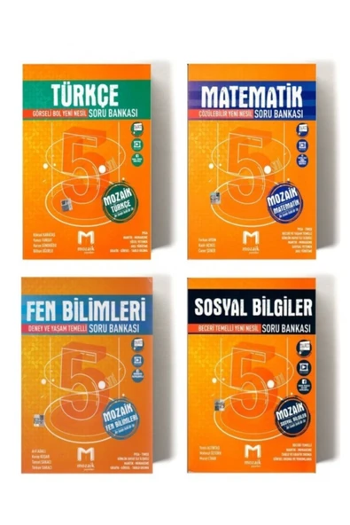 Mozaik Yayınları 5. Sınıf Tüm Dersler Soru Bankası Set 2021 ürün görseli 1