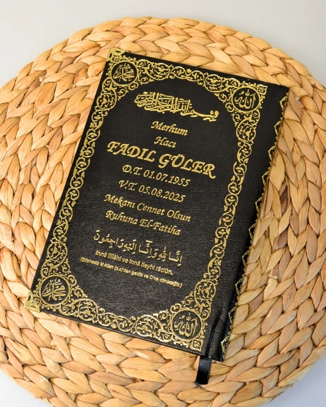 Kişiye Özel İsim Baskılı Ciltli Yasin Kitabı – 17x24 cm Orta Boy – 128 Sayfa- 50 Adet - 7