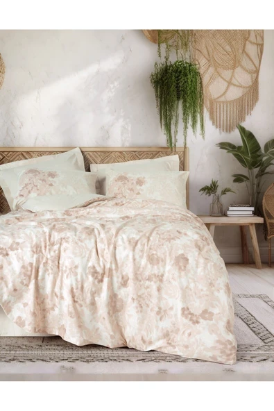 Cotton Box Dual Çift Kişilik Nevresim Takimi Vestige Bej ürün görseli 1