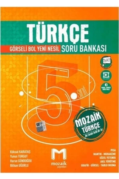 Mozaik Yayınları 5.Sınıf Mozaik Soru Bankası Türkçe ürün görseli 1