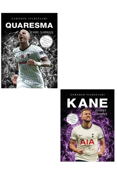 Parodi Yayınları QUARESMA - KANE Sahanın Yıldızları ( BÜYÜK Poster Sticker Futbolcu Kartı HEDİYE ) 2 KİTAP ürün görseli 1