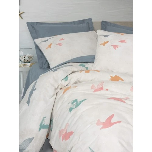 Cotton Box Maritime Tek Kişilik Nevresim Takimi Kaija Mavi - Resim 2