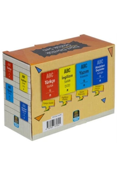 Mercan Okul Yayınları Dört Dörtlük Sözlük Seti ABC İlk ve Orta Öğretim Tdk Uyumlu (4 Kitap Kutulu) - 3