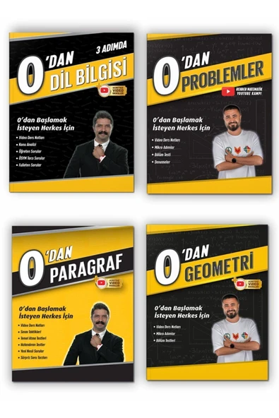 REHBER MATEMATİK YAYINLARI 0'dan Youtube Kamp Serisi - Dil Bilgisi - Paragraf - Problemler - Geometri - Rehber Matematik ürün görseli 1
