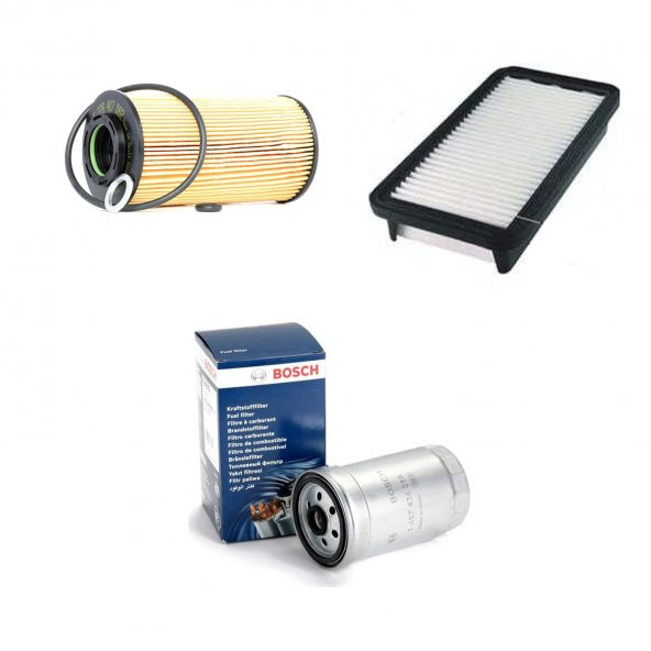 Filtre Bakım Seti Hyundai Accent Era 2006-2010 1.5 Crdi Bosch hava + yağ f. + polen bosch - 1