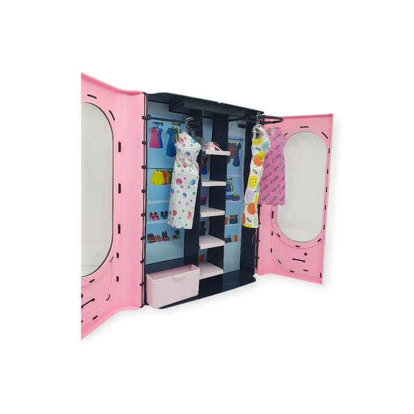 Anlily Stilim Sensin Elbise Dolabı - Açık Pembe - 6