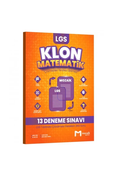 Mozaik Yayınları Mozaik 8. Sınıf LGS Matematik Klon 13 Deneme Ayraç Hediye ürün görseli 1