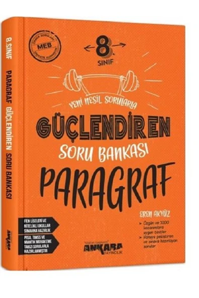 Ankara Yayıncılık Ankara Yayınları 8.Sınıf Paragraf Güçlendiren Soru Bankası ürün görseli 1
