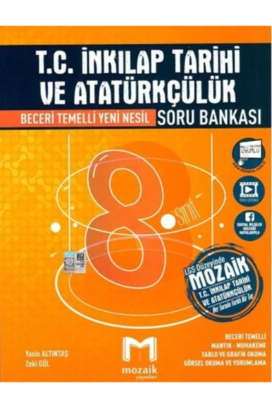 Mozaik Yayınları Mozaik LGS 8. Sınıf T.C. İnkılap Tarihi ve Atatürkçülük Soru Bankası ürün görseli 1